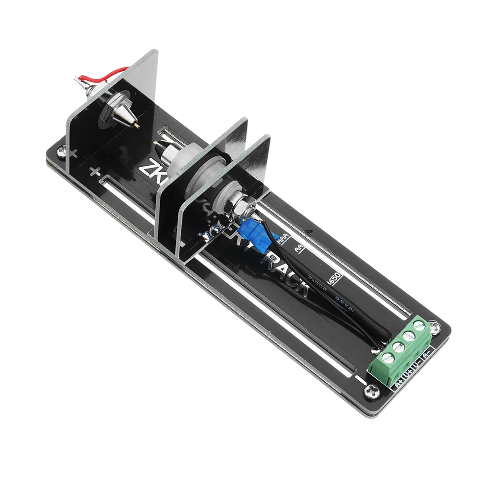 

Four Wire Battery Test Rack Battery Clamp Module 10A With Terminal 26650 18650 AA AAA