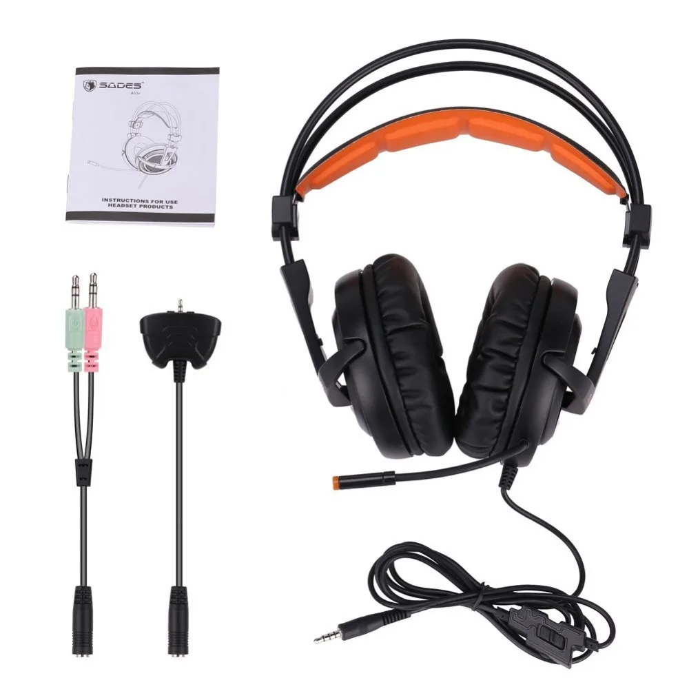 Original SADES A55T Gaming Headset Headphones Stereo Computer Gamer