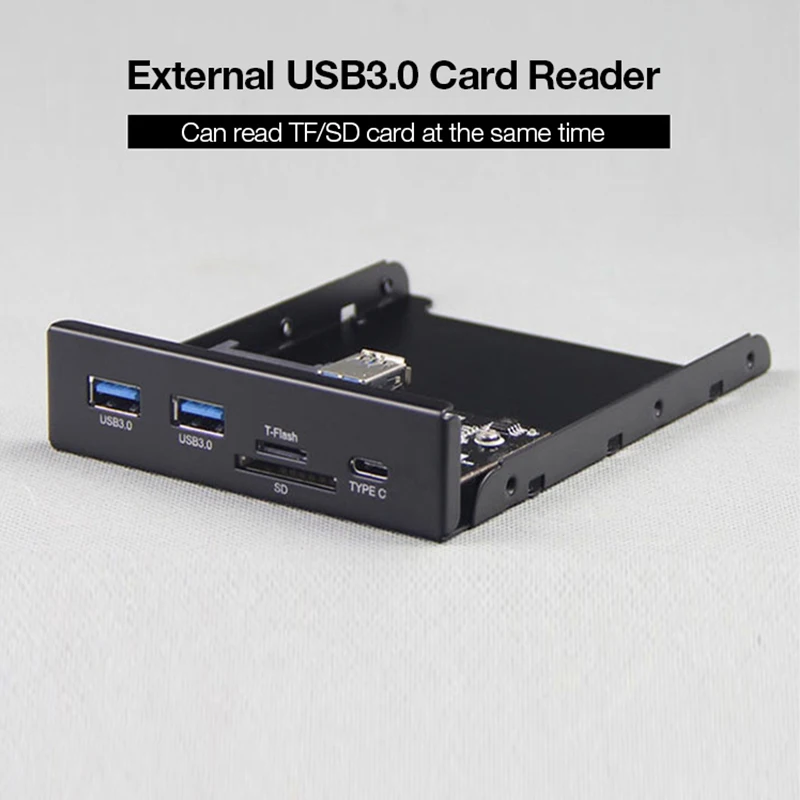UTHAI G01 3 5 дюймов Передняя панель USB3.0 концентратор шт. SD/TF внешний кардридер 2 TYPE C 20