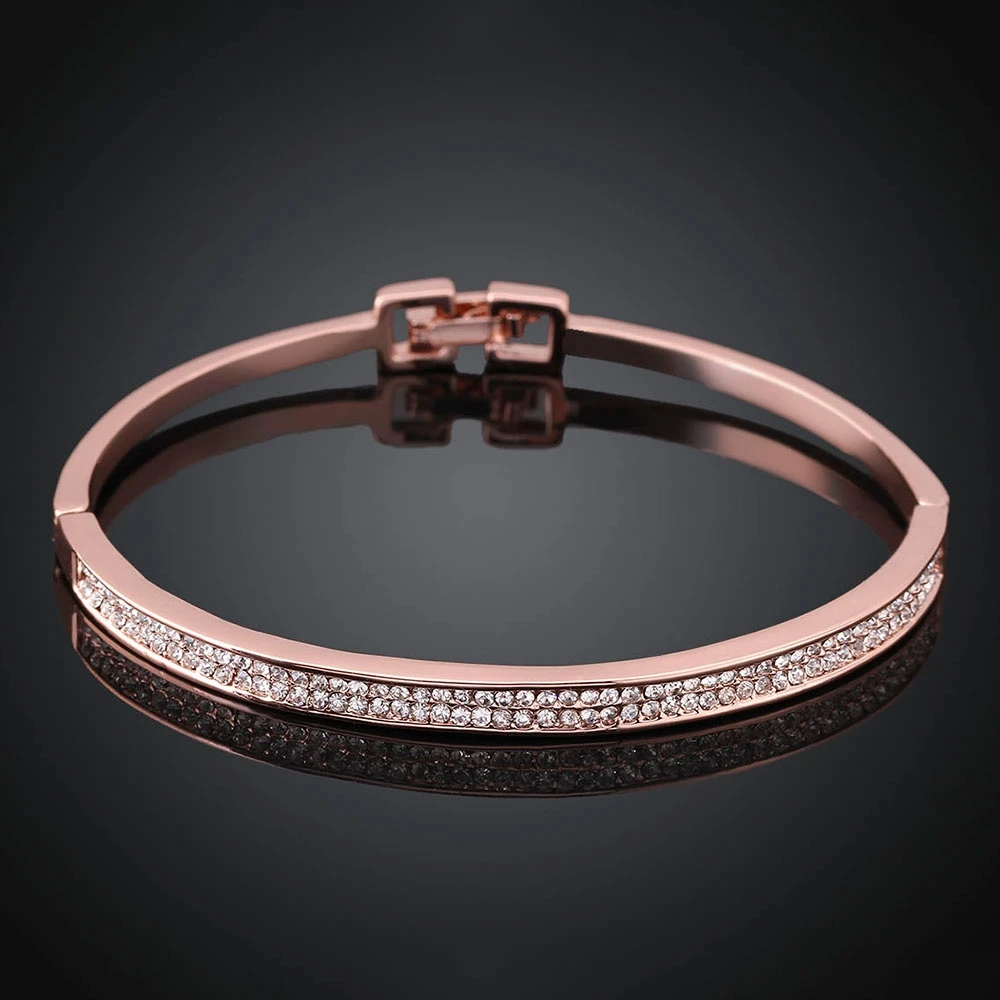 Luxury Brand Fashion Jewelry Bijoux Rose Gold Color Half Circle