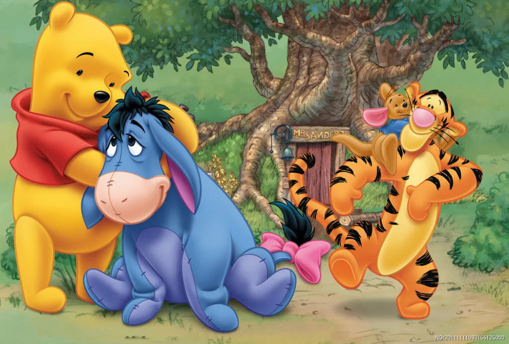 

SHENGYONGBAO Vinyl Backdrops for Photography Winnie Pooh theme Photo Studio Background 81122-72