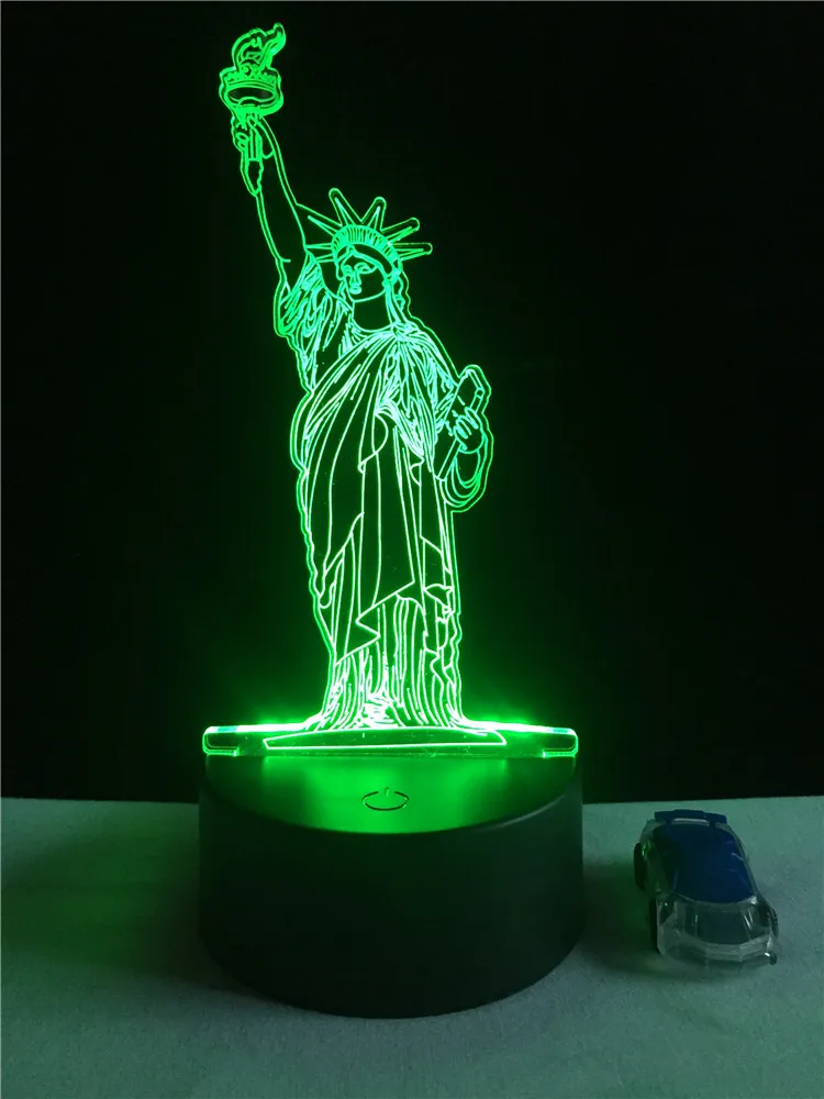 Светодиодная лампа GAOPIN 3D декоративный ночсветильник с USB и кабелем для спальни