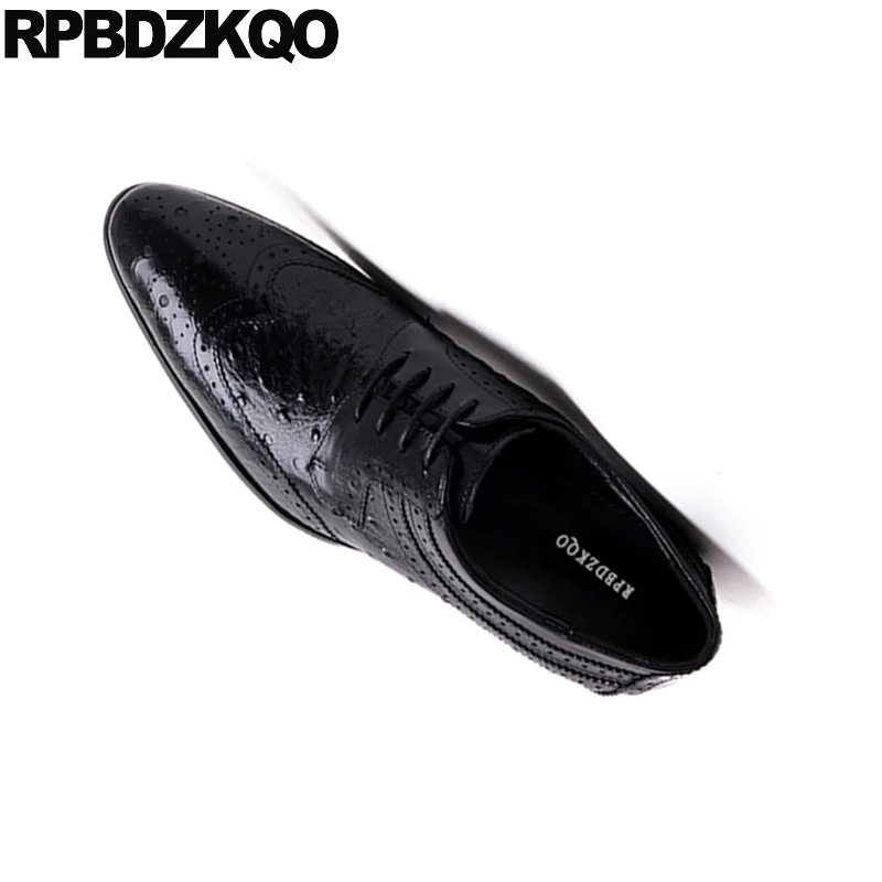 Elegante Punta De Italiano Cuero Tinto Borgoña Negro Vestido Cocodrilo Boda Ala vino Negro Oxford Los Oxfords Oficina Hombres Zapatos ARWwZnp