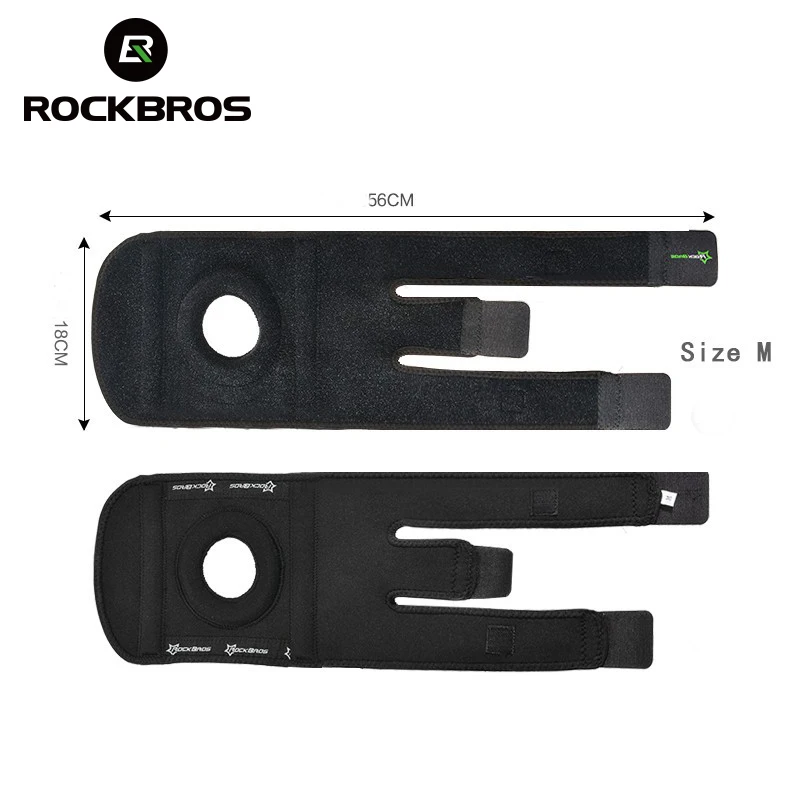 ROCKBROS الدراجات تشغيل الركبة دعم الرياضة في الهواء الطلق السلامة الساق منصات الركبة كرة السلة الكرة الطائرة الدراجة قابل للتعديل مرونة نيباد