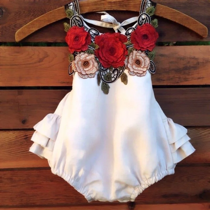 

2019 New Newborn Toddler Baby Girl Floral Romper Jumpsuit Bodysuit Outfit Sunsuit Clothes Toddler Girl Clothes Thanksgiving