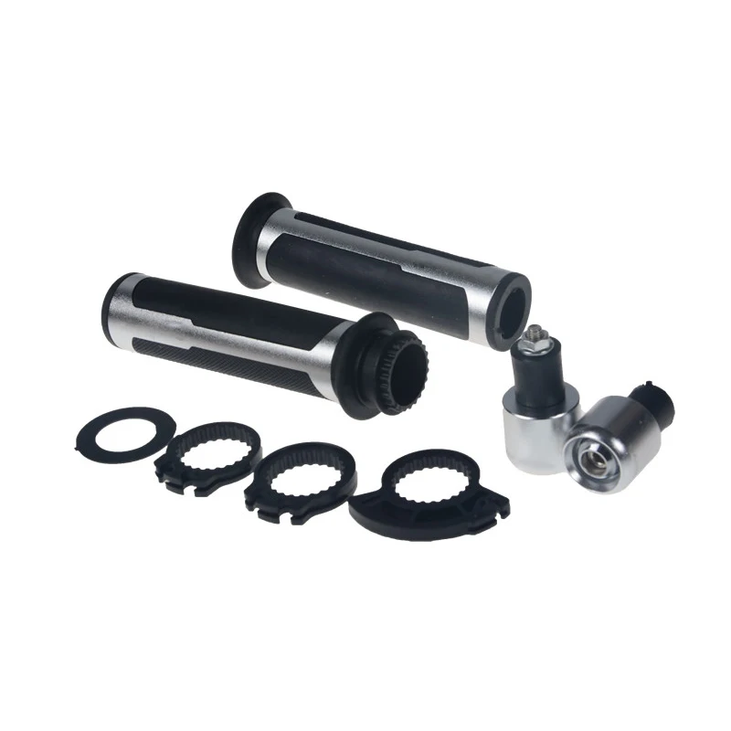 Универсальные 22 мм ручки для мотоцикла с ЧПУ, мотоциклетные ручки, резиновые гелевые ручки и конечный набор для стайлинга автомобилей