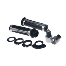 Универсальные 22 мм ручки для мотоцикла с ЧПУ, мотоциклетные ручки, резиновые гелевые ручки и конечный набор для стайлинга автомобилей