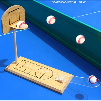 

Children Wooden Desktop Basketball Game Adult Decompression Toys Attention Training Game