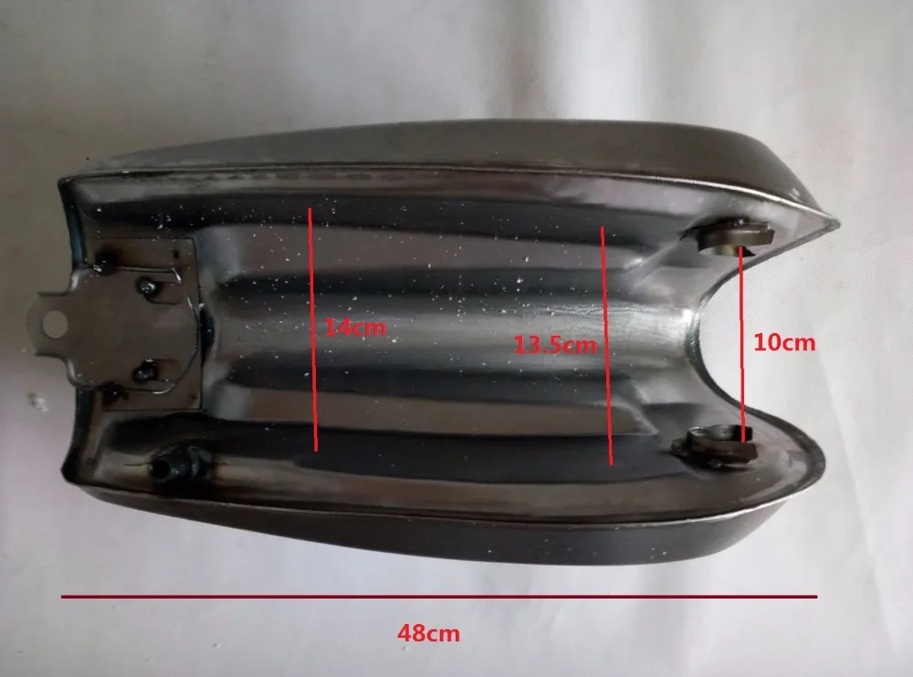 8-9л винтажный кафе гонщик Wuyang WY125 XF125 YJM125 YBR125 YB125SP голый стальной газ; бензин топливный бак мотоцикла