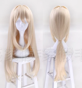 

Tokyo Anime Violet Evergarden women cosplay wig role play golden long straight blonde hair wig costumes