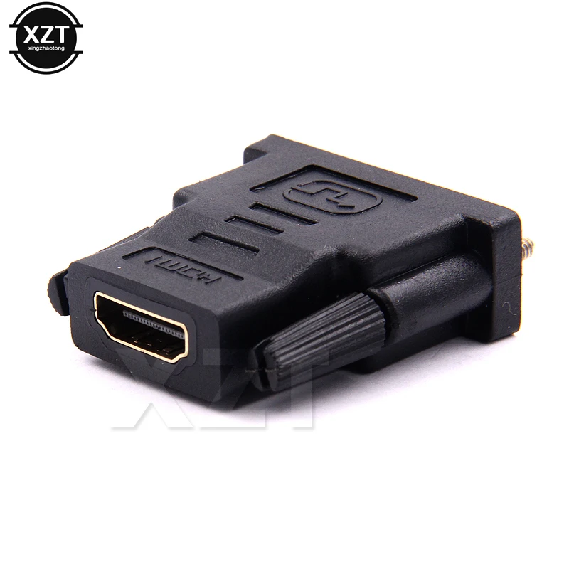 Адаптер с двойным штекером 24 + 1 pin на HDMI Женский 19 золотой разъем DVI для HDTV ПК ЖК