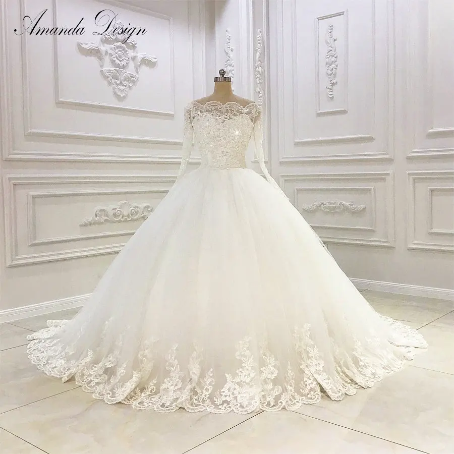 Vestido de festa бальное платье с открытыми плечами и кружевной аппликацией свадебное