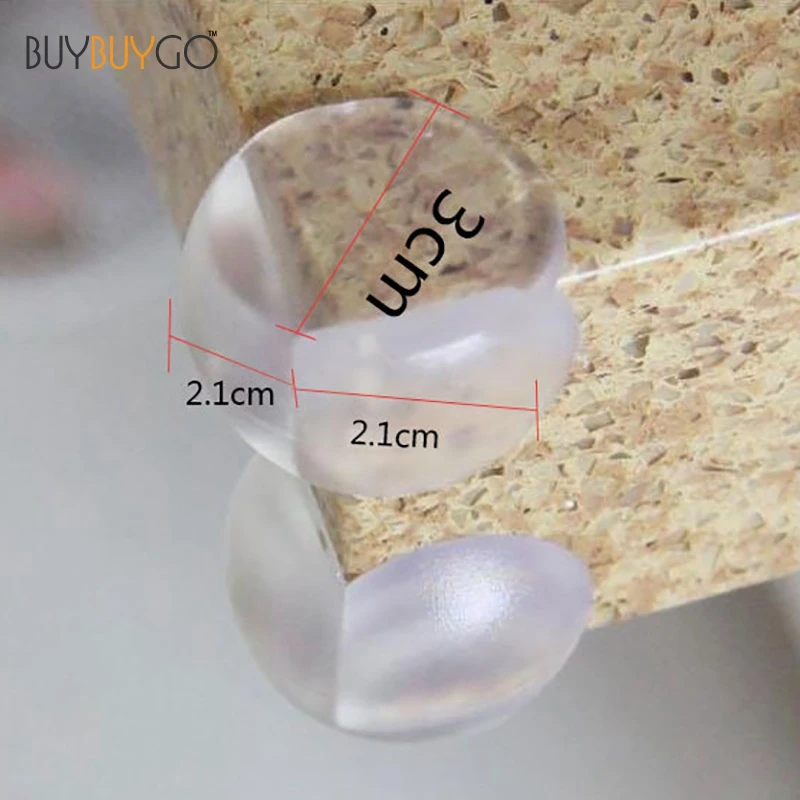 10Pcs Baby Transparent spherical Edge & Corner Guards Safety Silicone Protector Table Corner Edge Protection Cover Children
