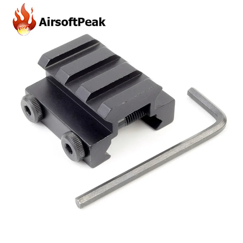 

Airsoft 1/2" 3 Slot Low Riser Weaver Picatinny Rifle Gun Flashlight Holder Mount Rail 20mm Shooting Hunting Scope Mounts Base