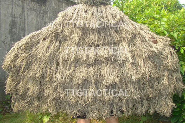 TTGTACTICAL Sniper Ghillie пончо камуфляж тактический Снайпер Ghillie накидка лесной и пустыни - Цвет: Desert