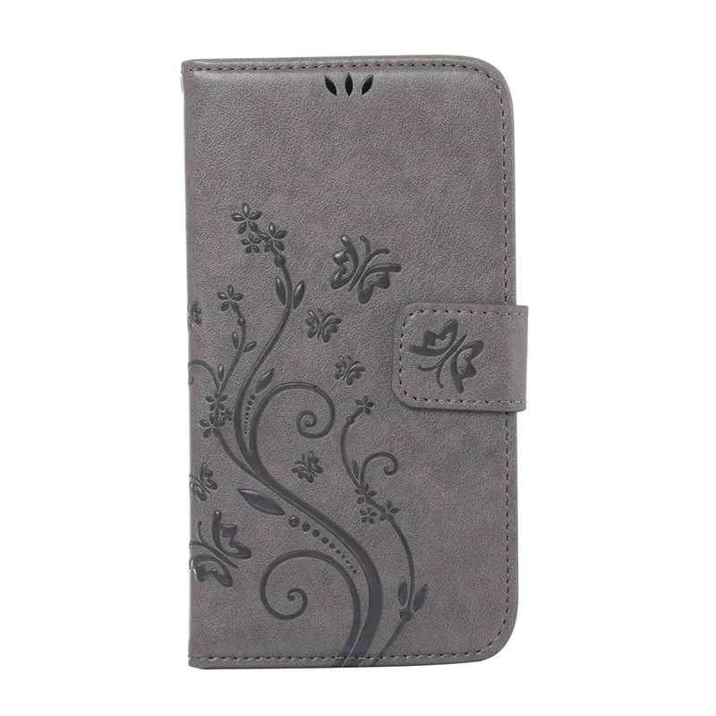 

Butterfly Flower Leather Phone Case Flip For Samsung Galaxy J5 Hoesje Soft Cover Holster Wallet With Lanyard For J500F J500 Case