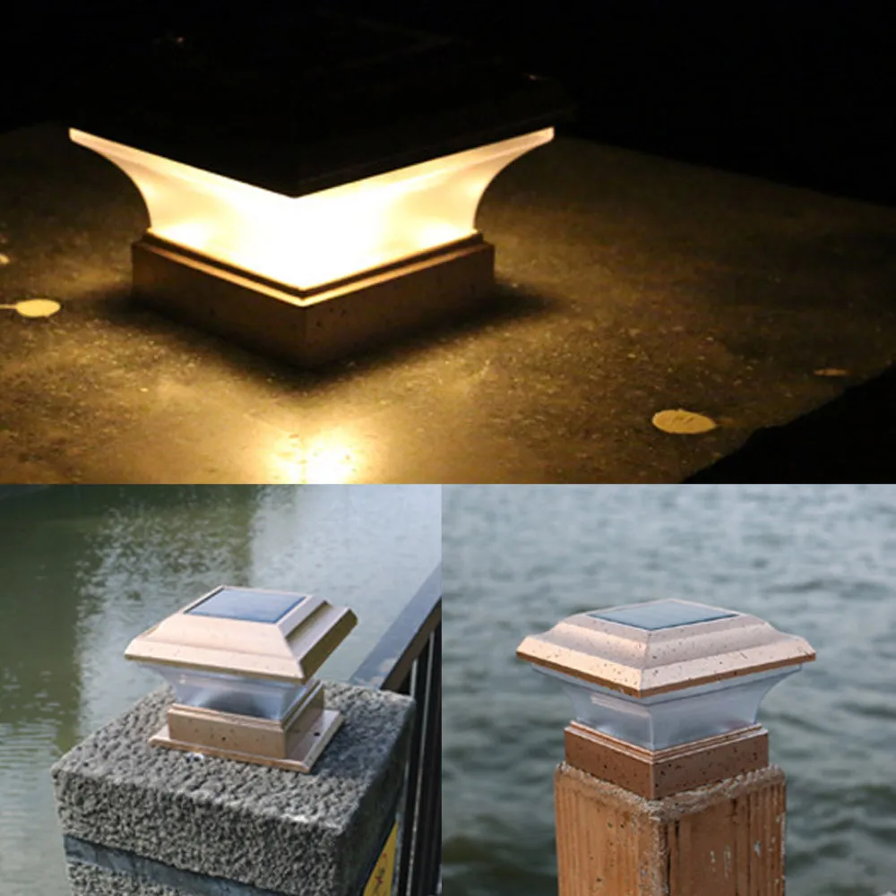 

24LED Solar Powered Motion Sensor Garden Security Lamp Outdoor Waterproof Light Home Garden Post Deck Cap Solar Light White Warm
