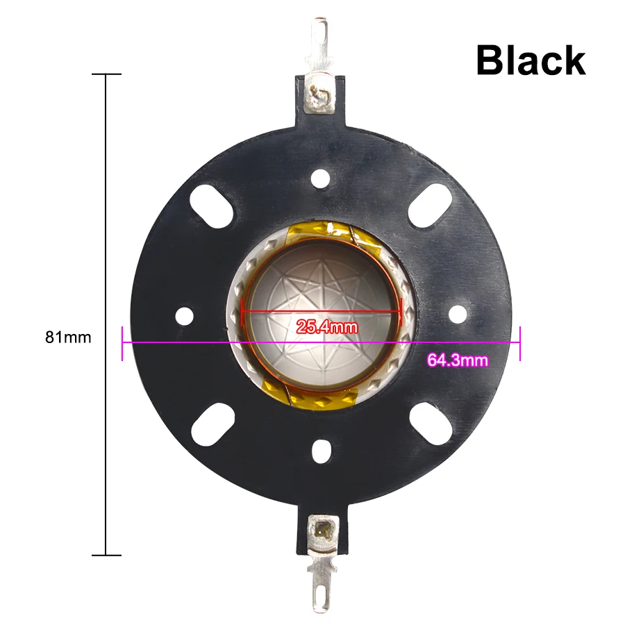 2 шт 25,4 мм титановое кольцо регулятора тембра высоких частот звуковая катушка 25,5 ядро твитер диафрагма пленка динамик аксессуары DIY