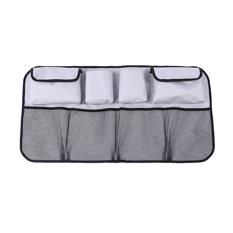 

Portable Large Car Trunk Organizer Storage Box Pouch Hang Bag Compartment Gray