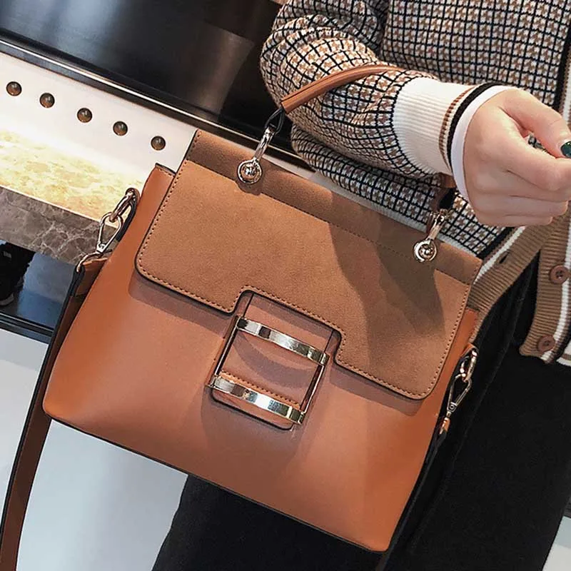 Women Luxury Leather Handbag Metal Hasp Female Messenger Bag Large Casual Lady Shoulder Bag Fashion Travel Crossbody SS7053 (5)