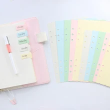 Domikee классический базовый индексный разделитель, набор этикеток для 6 отверстий, блокнот-планировщик, можно написать закладку, канцелярские принадлежности, 150 шт