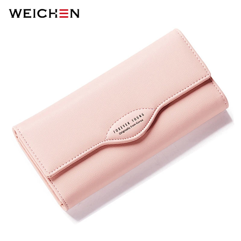 

Weichen Brand Designer Women Long Wallet Big Capacity Women Purse Coin Pocket Card Holder Female walle Casual Clutch Wallet Girl