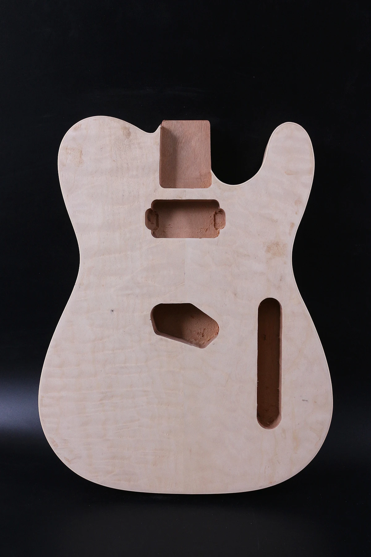 Diy Telecaster стиль электрогитара корпус из красного дерева незавершенный кленовый топ