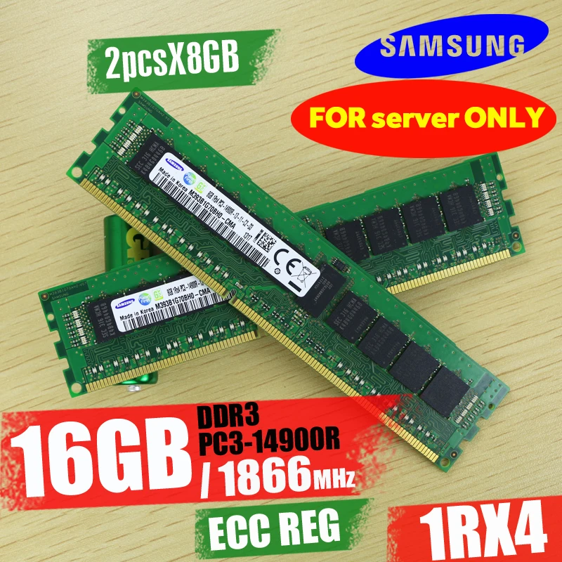 SAMSUNG DDR3 14900R 32GB REG ECC 16GB×2