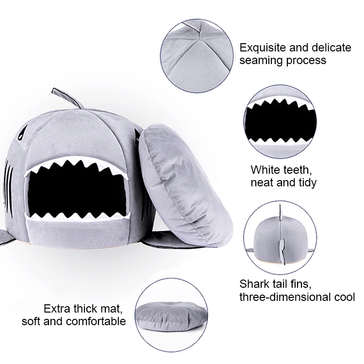 shark dog bed