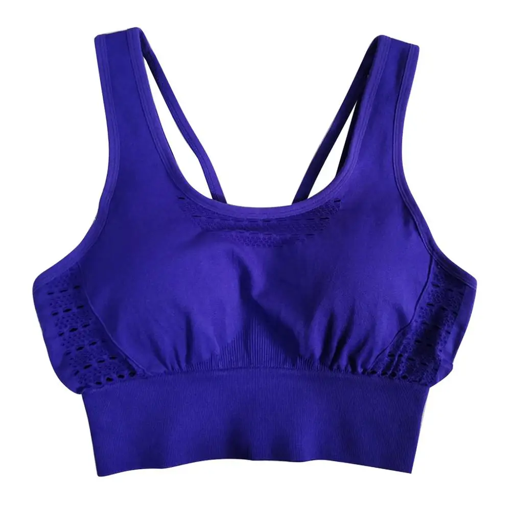 Purple Женские топы, быстросохнущее нижнее белье, ажурная Красивая спина, модный однотонный цвет# G6 - Цвет: Purple
