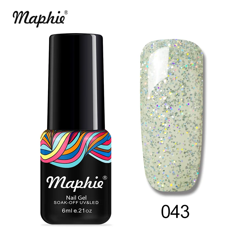 Maphie 6 мл синий цвет серии УФ Гель-лак длительный лак для ногтей для УФ-и светодиодной лампы Лаки Полупостоянный салонный светодиодный Гель-лак для ногтей - Цвет: 043