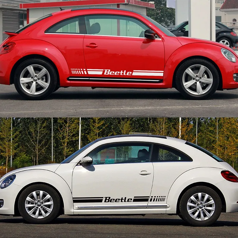 1 пара BEETLE MOTORSPORTS Rline наклейки на дверь наклейка для автомобиля для vw beetle volkswagen beetle автомобильные аксессуары