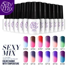 Sexy mix 7ML Gel Nail Polish Set Temperature Color Nail Gel Professional UV Nail Gel Polish UV Lamp Glue Gel Polish for Nail DIY