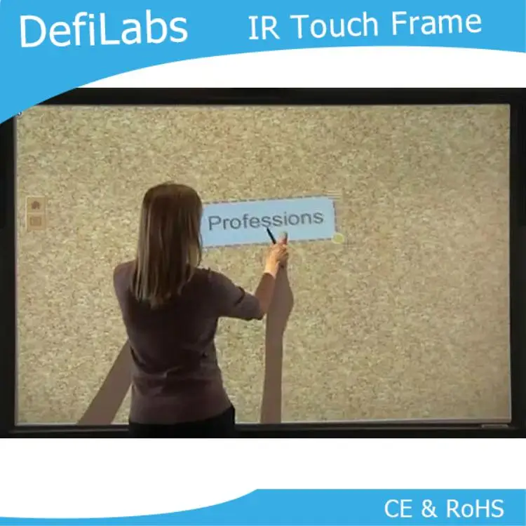 DefiLabs Лучшая цена 6" IR сенсорный экран рамка, формат 16:9-10 точек для интерактивной таблицы, Интерактивная среда