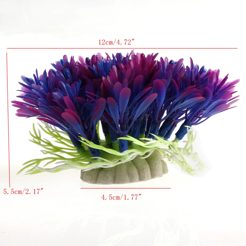 Пластиковая искусственная водная трава растение аквариум пейзаж украшение