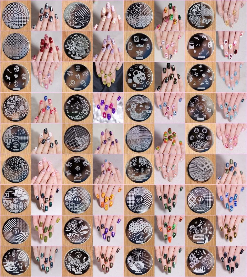36 шт. штампы маникюрные изображения художественный штамп с изображением для ногтей шаблон инструмент пластины для полировки(hehe 1-36designs) HEHE изображения пластины