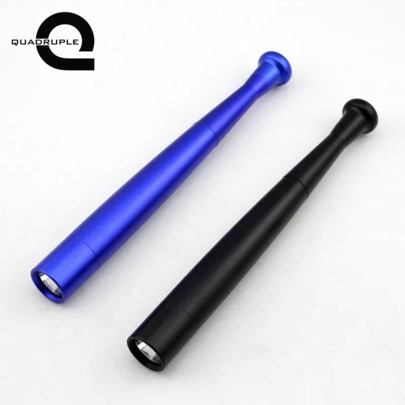 

Quadruple 3 Mode Q5 LED Flashlight Baseball Bat Shape Long Security Light Self-defense Torch Flashlight Outdoor Lighting Tools