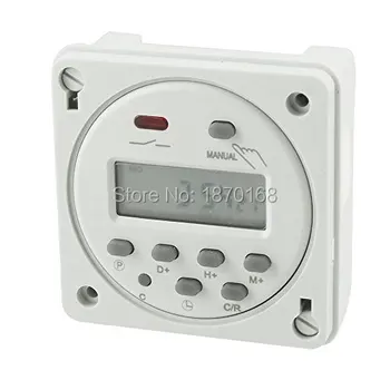 

CN101A LED Display Digital Time Switch, Programmable Timer AC / DC 12V 16A