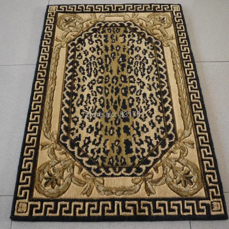 

Leopard print pure wool mat doormat carpets for living room carpet to room outdoor carpet