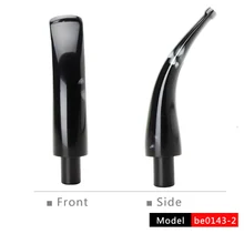 RU-MUXIANG Изогнутые акриловые Трубы Стебли мундштук для труб с 9 мм фильтр табачные трубы аксессуары be0143-2