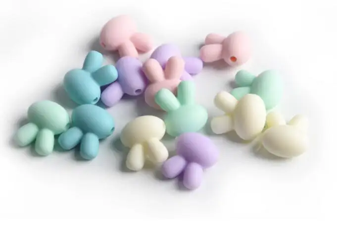 hu silicone small rabbit 50pc pastel color baby nursing accessories teething jewelry food grade - Pastel Food Coloring hu silicone small rabbit 50pc pastel color baby nursing accessories teething jewelry food grade - Pastel Food Coloring
