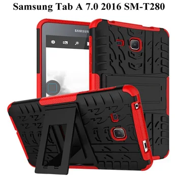 

Silicon Tablet Protecter Case For Samsung GALAXY Tab A 7.0 2016 T280 T285 Anti-dust Heavy Duty Tablet Drop Support Case+Film+Pen