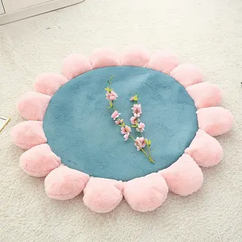 

110cm Kids Big Flower Playing Mat Baby Soft Plush Toy Stuffed Flowers Newborn Carpets Baby Toys g Cushion Pillow Pad