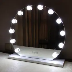 Зеркало для макияжа Светодиодный лампочки комплект для туалетного столика бра с регулируемой яркостью касается Управление CLH @ 8
