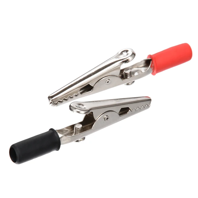 12pcs Crocodile Alligator Clips Shockproof PVC Insulated Electrical