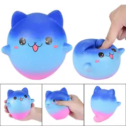 Jumbo мультфильм Galaxy Kitty Squishies ароматический крем супер медленно нарастающее при сжатии игрушки 3,26