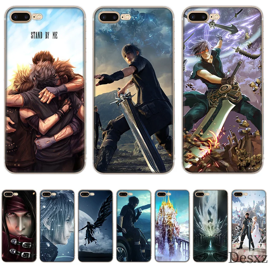 

Gerleek Phone Case for iPhone 7 8 6 6s Plus X XS XR Max 5 5s SE Cover Final fantasy xv ffxv