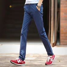 Летние модные Молодежные тонкие брюки повседневные мужские прямые брюки молодежные и энергичные панталоны для мужчин