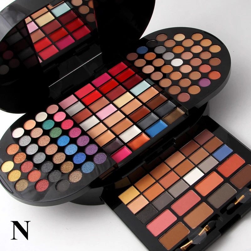 

130 color bright eyeshadow makeup box repair capacity blush lip gloss lipstick lasting non-marking easy to apply makeup palette