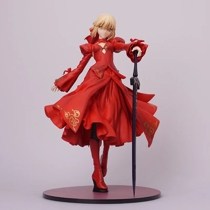 3 цвета 23 см Fate Grand Order Saber Alter Dress Ver Сексуальная ПВХ Модель Коллекция Косплей украшение аниме фигурка игрушка кукла 9''